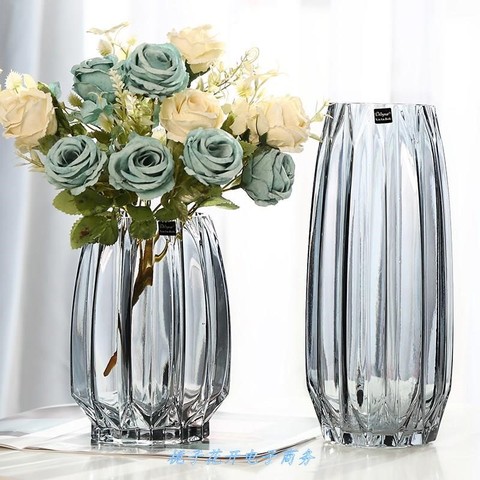 Grand Vase nordique en verre Transparent, décoration pour la maison, chambre de Terrarium hydroponique, fleurs ► Photo 1/5