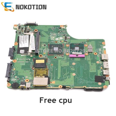 NOKOTION carte mère d'ordinateur portable pour Toshiba Satellite A300 A305 carte mère GM45 DDR2 V000126550 6050A2169901 cpu gratuit ► Photo 1/6