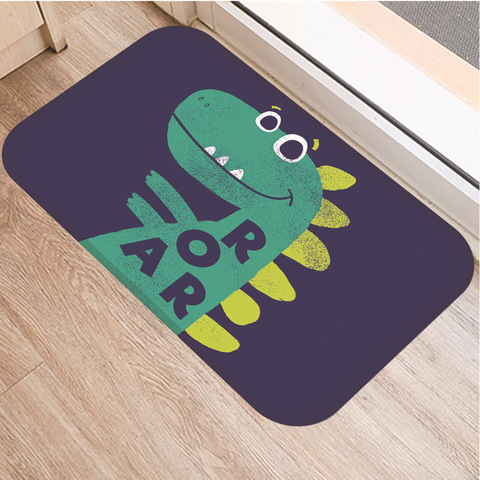 Dinosaure imprimer tapis de sol tapis doux flanelle paillasson tapis pour chambre salon porte plancher couloir tapis ► Photo 1/6