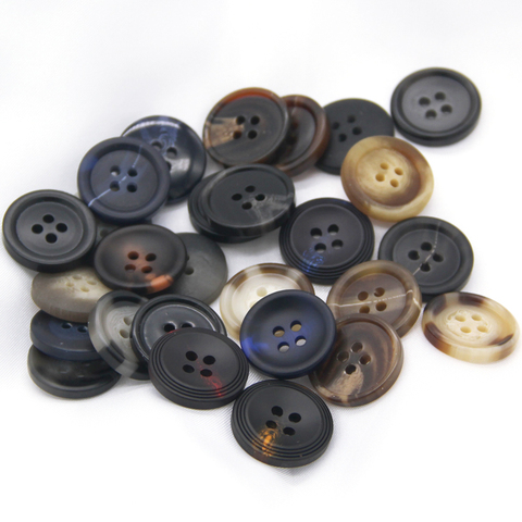 15-25mm Imitation corne manteau boutons de couture pour vêtements pull Cardigan bouton décoratif vêtement à la main accessoire en gros ► Photo 1/6