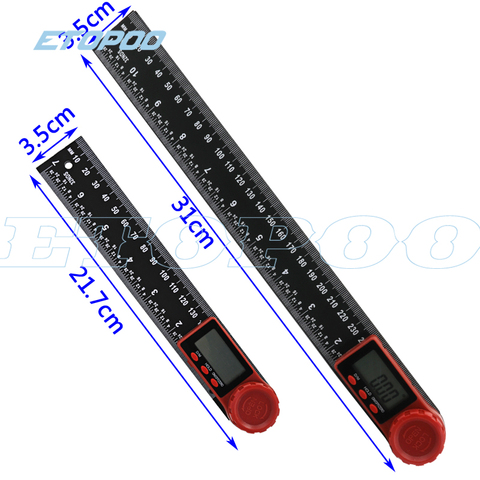 Inclinomètre d'angle numérique 2 en 1 0-200mm 0-300mm, règle numérique d'angle, goniomètre électronique, rapporteur d'angle, outil de recherche ► Photo 1/6