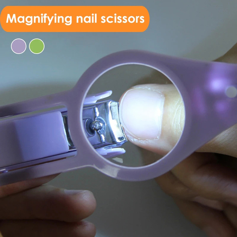 Coupe-ongles multifonction Portable, loupe de haute qualité, pliable, résistant aux éclaboussures, pratique à la maison ► Photo 1/6