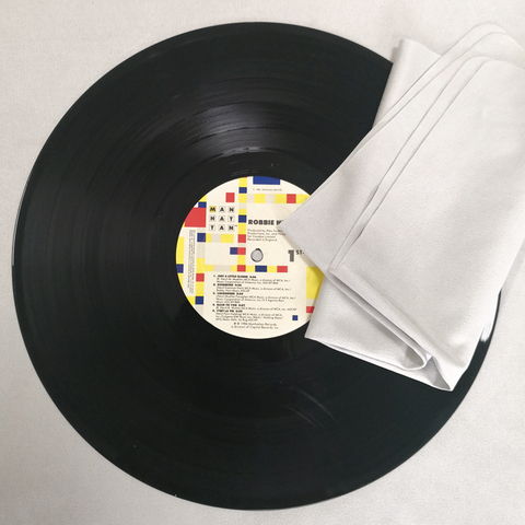 2 pièces grand chiffon de nettoyage chiffon doux absorbant pour disque vinyle LP ► Photo 1/5