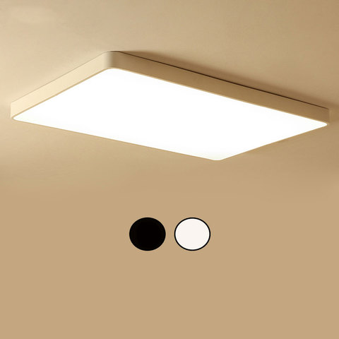 Moderne minimaliste atmosphère salon plafonnier ménage rectangulaire led plafonnier intérieur ultra-mince luminaire ► Photo 1/1