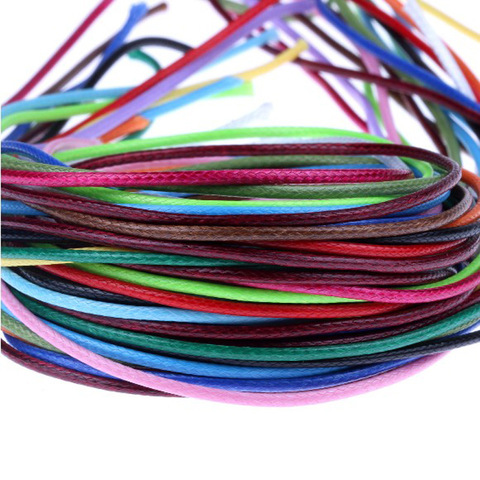 Corde pour collier en coton ciré, 80 m/lot, 1.5mm, corde/cordon shambala de 1.5mm, pour fabrication de bijoux faits à la main, accessoires de bricolage, offre spéciale ► Photo 1/6