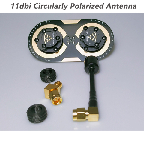 Antenne FPV à polarisation circulaire, 11dbi, feuille d'érable, mise à jour, EV200D, Fatshark, SKYZONE, lunettes FPV ► Photo 1/6