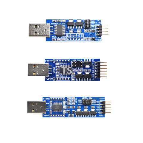 USB vers TTL 1.8V/3.3V/5V USB vers UART1.8V USB vers port série FT232 mise à niveau flash FT232 CP2102 CH340 ► Photo 1/1