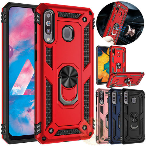 Coque blindée en Silicone avec anneau métallique, étui antichoc pour Huawei P30 Pro P20 Lite Y5 Y6 Y7 Pro P Smart 2022 Honor 8A 10 Lite Nova 3e 4e ► Photo 1/6