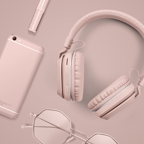 Écouteurs sans fil Bluetooth 5.0 pour filles, femmes, petite amie, casque d'écoute filaire avec micro, musique, Sport ► Photo 1/6