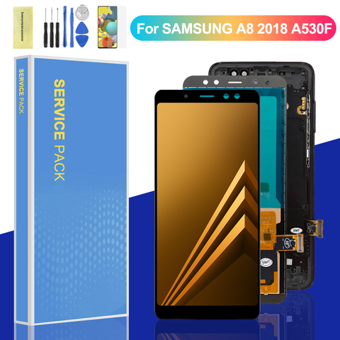 TFT 5.6 ''affichage pour Samsung Galaxy A8 2022 A530 A530F LCD écran tactile numériseur assemblée avec remplacement de cadre ► Photo 1/6