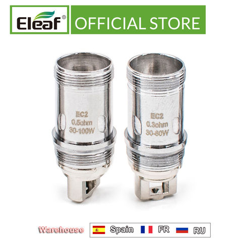 5 pcs/lot D'origine Eleaf EC2 0.3ohm/0.5ohm Tête fit pour Melo 4 atomiseur ec2 bobines cigarette électronique ► Photo 1/4