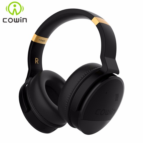 COWIN E8 actif suppression du bruit Bluetooth casque avec micro Hi-Fi basse profonde casque sans fil sur l'oreille stéréo son casque ► Photo 1/6