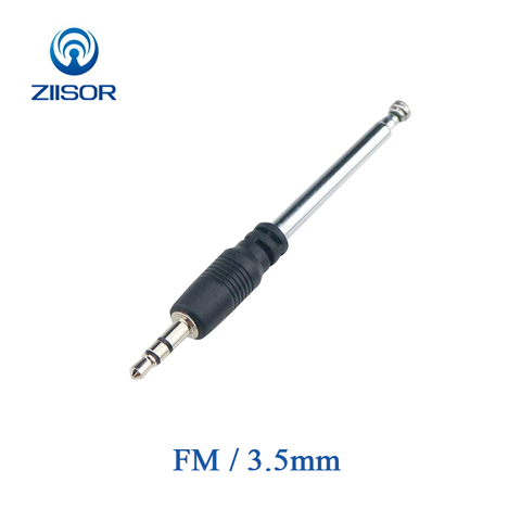 2 pièces FM antenne Radio téléphone portable téléphone portable Radio télescopique antenne rétractable 3.5mm Jack antenne Ziisor Z200-B100YB ► Photo 1/4