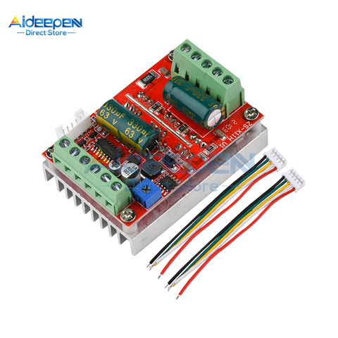 Carte contrôleur de moteur à 3 Phases DC 9-60V 400W sans balais, avec capteur à effet Hall, BLDC PWM PLC, 12V 24V 48V ► Photo 1/6