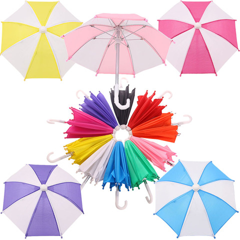 Accessoires de poupée modèle parapluie pour poupée américaine de 18 pouces, vêtements de bébé de 43 cm, jouets pour filles, notre génération ► Photo 1/6