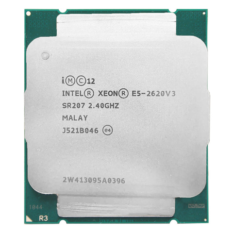 Processeur Intel Xeon E5 2620 V3 E5 2620V3 E5-2620V3 Ghz, 6 cœurs, prise de 85W, CPU LGA 2.4-3 adapté à la carte mère X99 ► Photo 1/3