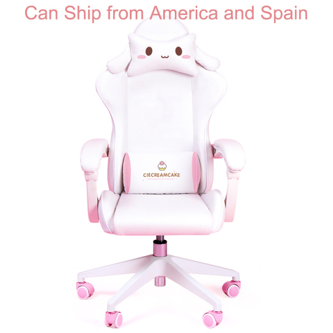 Rose magique chaise de jeu fille jeu concurrentiel chaise rotative maison Liftable ordinateur chaise mode confortable ancre chaise en direct ► Photo 1/5