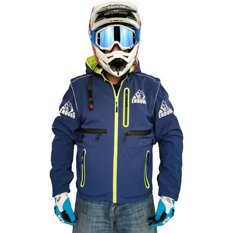 Veste de Cross-country étanche, manteau de motard, pour course de moto, printemps et automne hiver, coque souple ► Photo 1/6