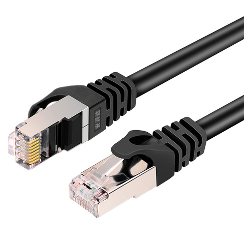 CAT6 câble plat Ethernet câble RJ45 Lan câble réseau Ethernet cordon de raccordement pour ordinateur routeur Cabl ordinateur portable 24AWG Ethernets ► Photo 1/6