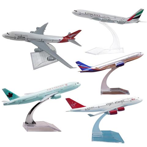 Modèle d'avion moulé sous pression pour enfants, jouet de collection avec Base, éducatif, cadeau, nouveau, A330 1/400, 16cm ► Photo 1/6