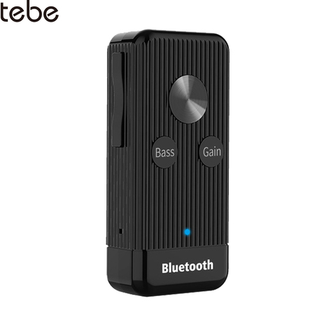 Tebe Clip Bluetooth 5.0 récepteur Audio 3.5mm Aux sans fil basse Hifi stéréo casque adaptateur support TF carte jouer pour voiture PC ► Photo 1/6