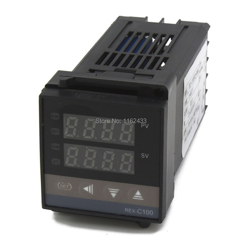 Contrôleur de température numérique PID, REX-C100 entrée K uniquement, relais, sortie SSR ► Photo 1/6
