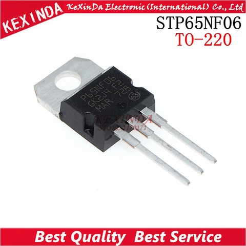 10 pcs/lot P65NF06 À-220 STP65NF06 TO220 65NF06 60V 60A nouveau et original ► Photo 1/2