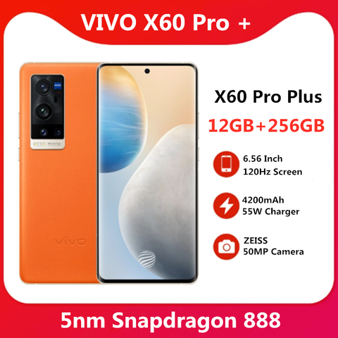 VIVO – téléphone portable X60 Pro Plus, écran Super Amoled de 256 pouces, smartphone, mémoire de 12GB et 888 GB, Snapdragon 6.56, 5G, 5nm, chargeur Super Flash 120Hz ► Photo 1/6