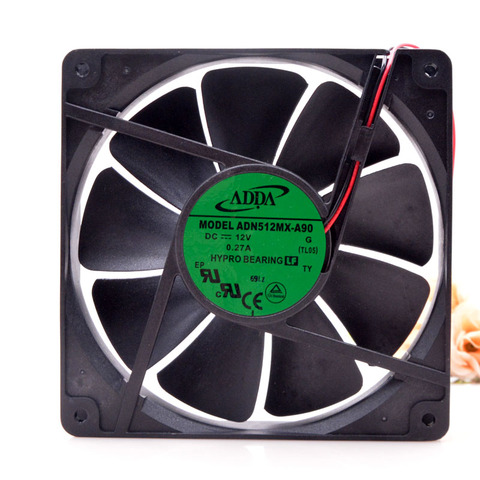 ADN512MX-A90 pour ADDA DC 12V 135mm 0.27a 13525 2 fils boîtier d'alimentation refroidisseur ventilateur de refroidissement ► Photo 1/5