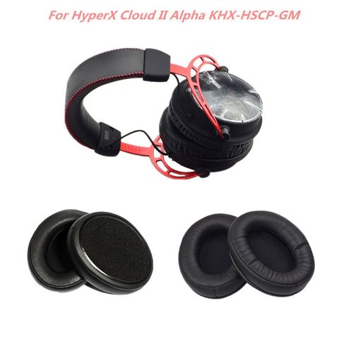 Coussinets d'oreille en mousse de remplacement, pour k-ingston hyper-x Cloud II Alpha KHX-HSCP-GM, éponge de casque ► Photo 1/6