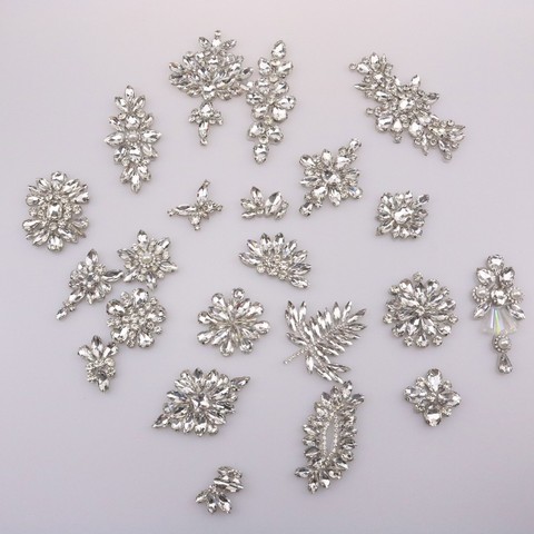 Patchs de strass en cristal perlé diamant, colle pour tissu au dos, patch de décoration à appliquer sur les perles ► Photo 1/6