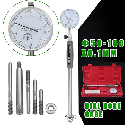 50-160mm/0.01mm métrique cadran alésage cylindre interne petit intérieur mesure sonde jauge Test cadran indicateur outils de mesure ► Photo 1/6