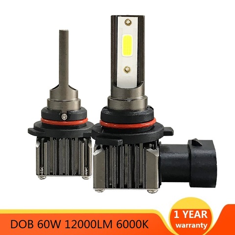 PAMPSEE-ampoules de glace pour phares de voiture, H1 H4 H7 H11 9005 H8, M2 HB3 9006 HB4 LED LED, lampes de brouillard de moto, H4 6000, ampoule LED K ► Photo 1/6