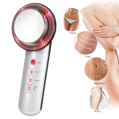 3 en 1 levage du visage EMS infrarouge ultrasons corps masseur dispositif ultrasons minceur gros brûleur Cavitation visage beauté Machine ► Photo 1/6