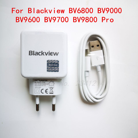 Nouveau Original Blackview BV9000 Pro Adaptateur secteur USB Chargeur De Voyage Prise UE Alimentation à découpage + Type D'usb câble de Ligne de Données ► Photo 1/4
