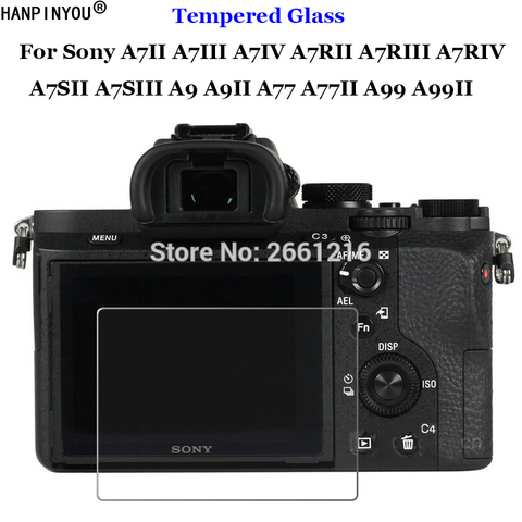 Pour Sony Alpha ILCE-7 7R 7S 9 77 99 A7 A7R A7S III IV A9 A77 A99 II A7II A7III A7RII Trempé Caméra En Verre Film Protecteur D'écran ► Photo 1/6