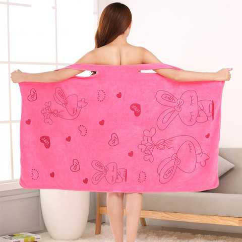 Serviette de bain magique à séchage rapide pour femmes, peignoir Spa, linge Sexy, en microfibre, pour la plage, la salle de bain, MJ71002 ► Photo 1/5