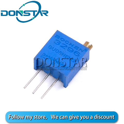 Potentiomètres de coupe-pot, 10 pièces, 3296 3296W 50 100 200 500 ohm 1K 2K 5K 10K 20K 50K 103 K 100K 200K 1M ohm 100R 200R 500R ► Photo 1/6