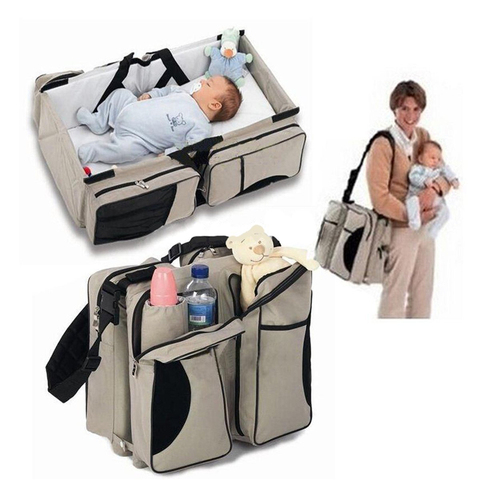 Lit de voyage Portable multifonction pour nouveau-né, berceau pour bébé, sac d'emballage pliable, sécurité à l'extérieur ► Photo 1/6