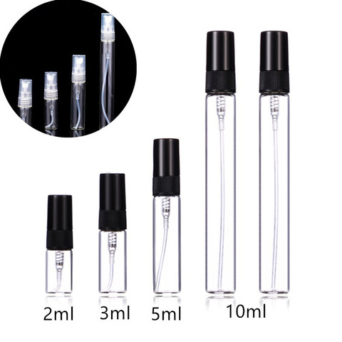 Bouteille avec pulvérisateur, rechargeable, 2ml, 3ml, 5ml, 10ml, 5 pièces/paquet ► Photo 1/6