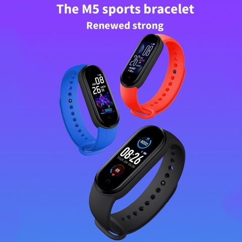 M5 montre intelligente hommes femmes moniteur de fréquence cardiaque tension artérielle Fitness Tracker Smartwatch bande 5 Sport montre ► Photo 1/6