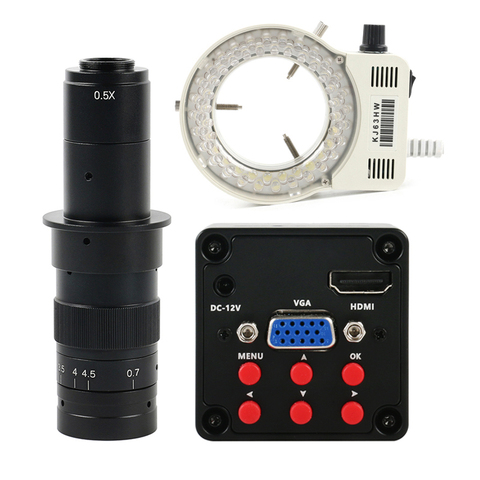 Nouveau SONY IMX307 CMOS capteur 1080P HDMI VGA industriel numérique vidéo Microscope caméra pour téléphone CPU PCB SMD réparation soudure ► Photo 1/6