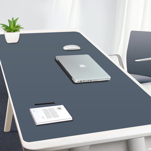 Grand tapis de souris en cuir PU, imperméable, pour ordinateur de bureau, PC ► Photo 1/6