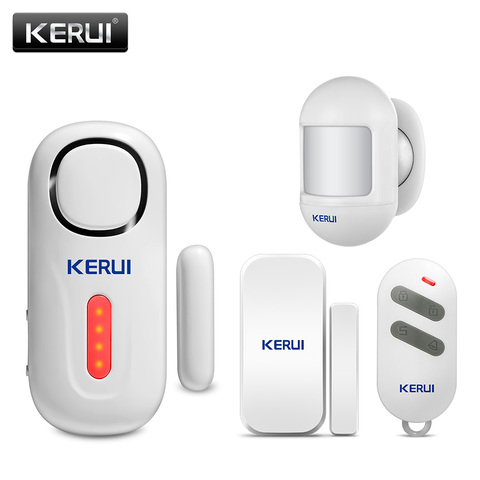 KERUI 120DB sans fil porte/fenêtre entrée sécurité cambrioleur capteur alarme PIR porte magnétique système d'alarme sécurité avec télécommande ► Photo 1/6