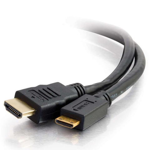 Câble mini HDMI 4K HD 1.5m, pour appareil photo numérique Nikon Canon EOS Rebel, câble AV compatible avec HDMI ► Photo 1/4