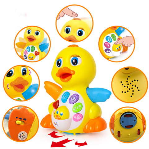 Jouets universels électriques pour bébé, EQ, canard jaune, chant, danse, musique, pour enfants, éducation précoce ► Photo 1/6