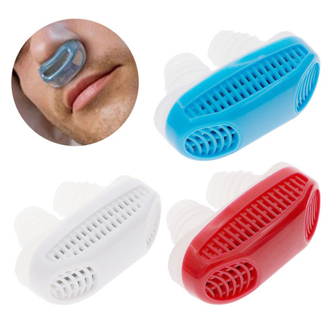 Sommeil Anti Schnarchen Nase pince Silicone magnétique Anti ronflement nez Clips respiration arrêt ronflement apnée Anti ronflement pince dispositif ► Photo 1/6