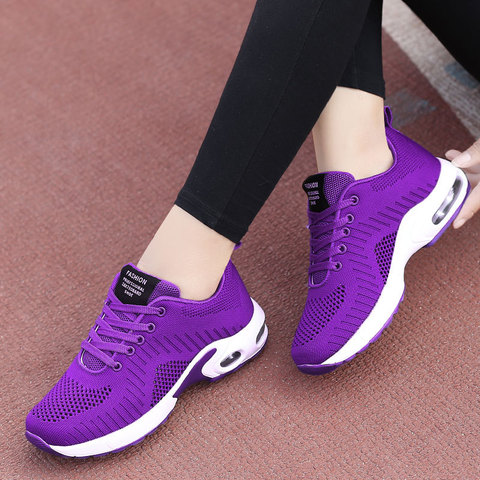 Baskets mode coréenne pour femmes, chaussures décontractées à lacets, rouge, violet, printemps automne 2022 ► Photo 1/6