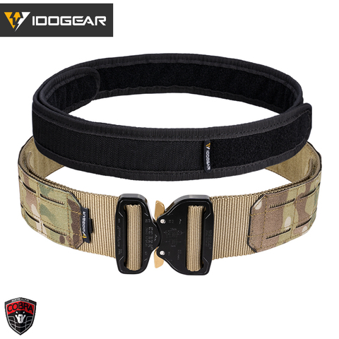 IDOGEAR – ceinture tactique en métal pour hommes, 2 pouces, boucle COBRA, Laser, MOLLE, libération rapide, 3421 ► Photo 1/6