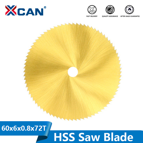 XCAN titane enduit HSS lame de scie 60mm 72 dents bois métal disque de coupe pour outils rotatifs Mini lame de scie circulaire ► Photo 1/5